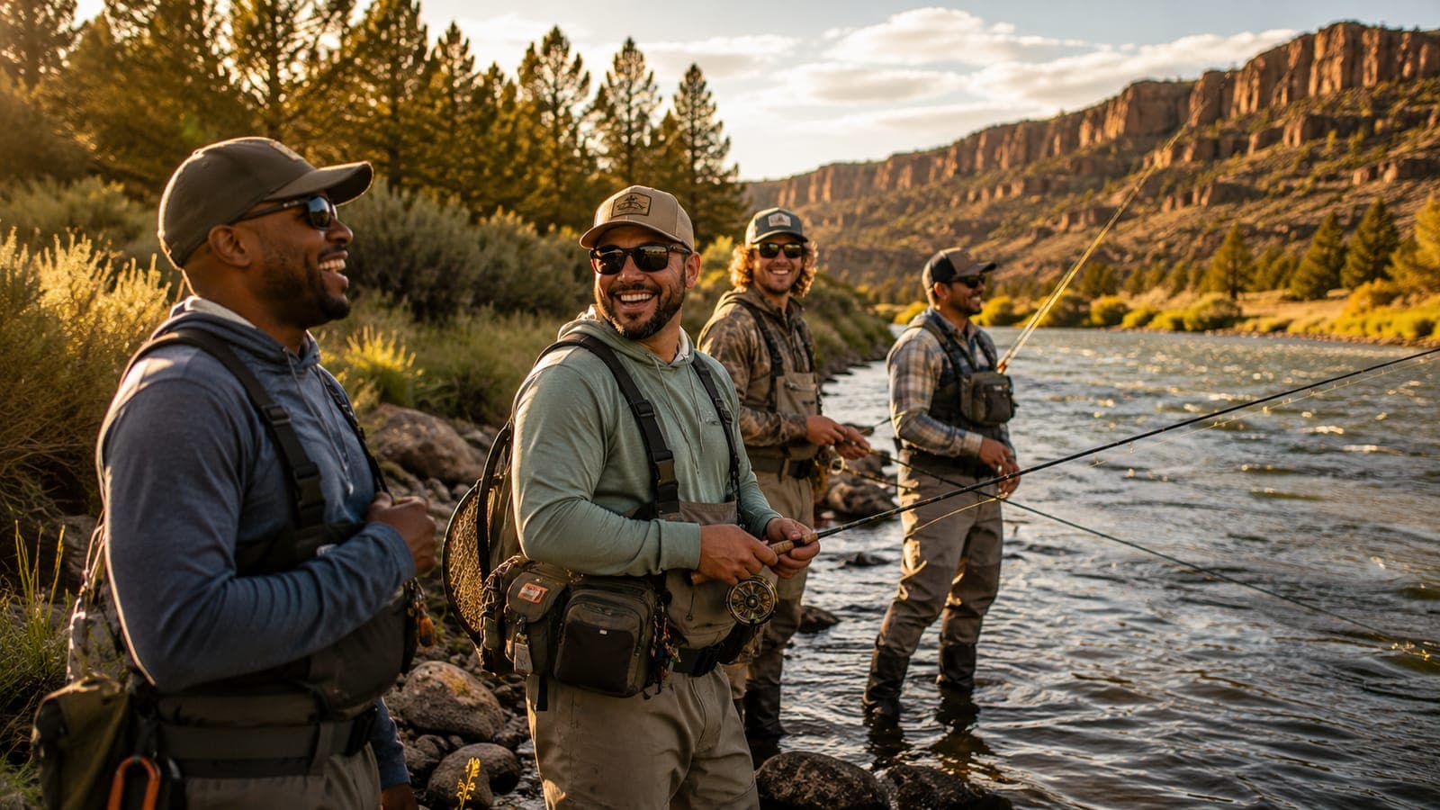 Fly fishing on the Deschutes River in Central Oregon